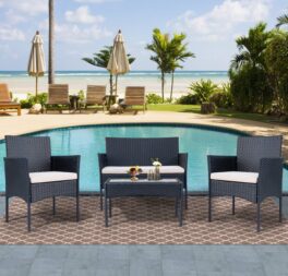 Elish 4 Seater Rattan Conversation Set