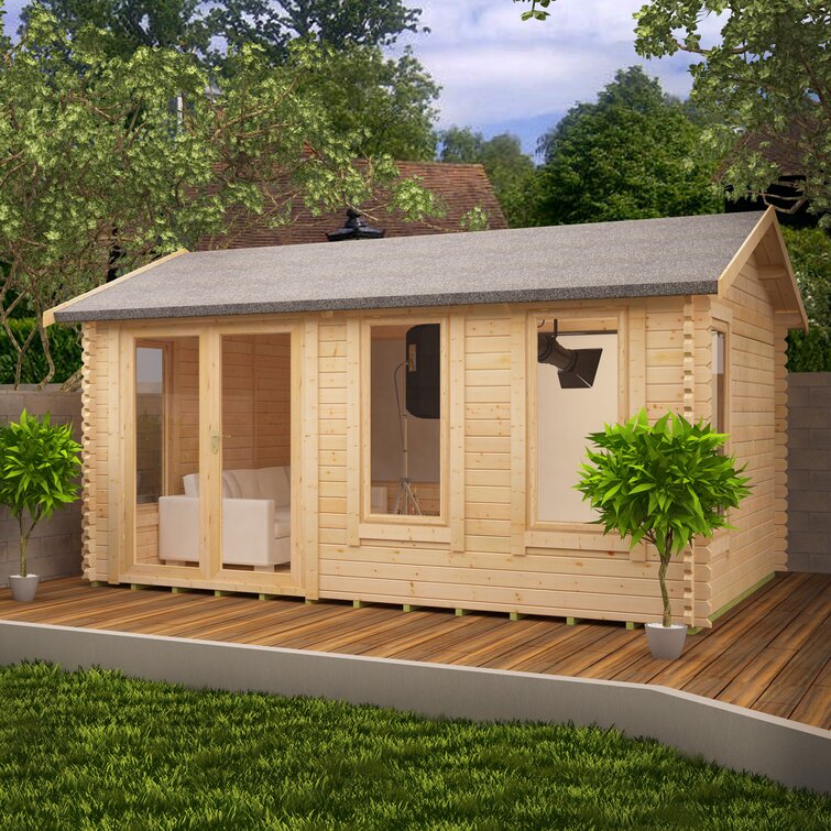 Gamma 20 x 10 Ft. Tongue and Groove Log Cabin
