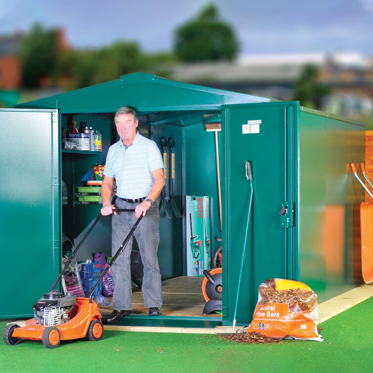 Gladiator 7 ft. W x 15 ft. D Apex Metal Shed