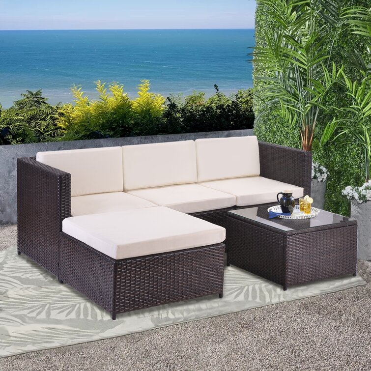 Jaye 3 Seater Rattan Sofa Set Summer Houses,Cheap Corner Summerhouse