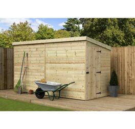 Kays 4 Ft. W x 12 Ft. D Shiplap Pent Wooden Shed