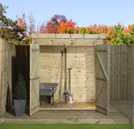 Kean 6 Ft. W x 4 Ft. D Shiplap Pent Wooden Shed