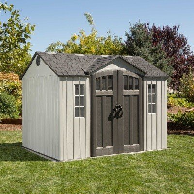 Lifetime 10 Ft. W x 8 Ft. D Apex Plastic Shed