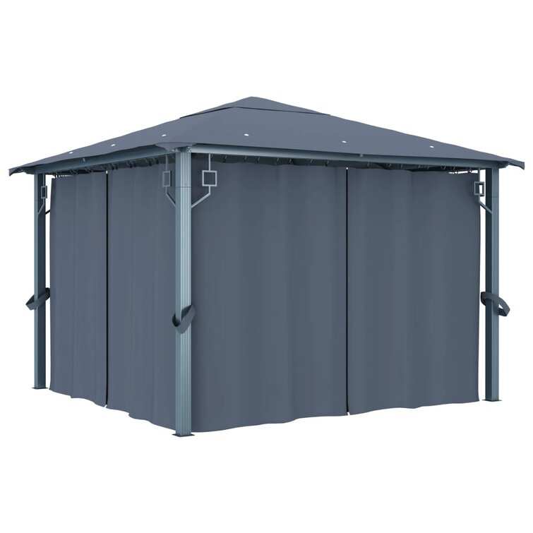 Mllal 118" x 118" Aluminium and Steel Patio Gazebo
