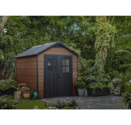 Newton 7 ft. W x 9 ft. D Plastic Garden Shed
