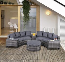 Peoria 4 Seater Rattan Sofa Set