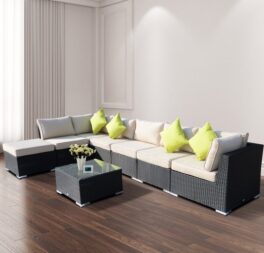 Sebeka 7 Seater Rattan Sofa Set