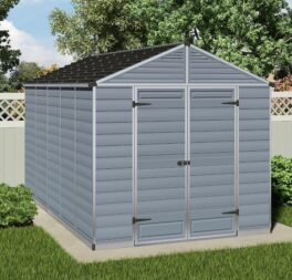 Skylight 8 ft. W x 12 ft. D Plastic Garden Shed
