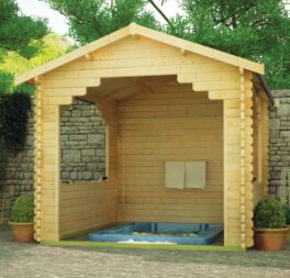Sumatran 10 x 10 Ft. Tongue and Groove Log Cabin