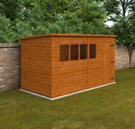 Tiger 12 Ft. W x 6 Ft. D Tongue and Groove Pent Wooden Shed