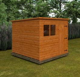 Tiger 8 Ft. W x 8 Ft. D Tongue and Groove Pent Wooden Shed