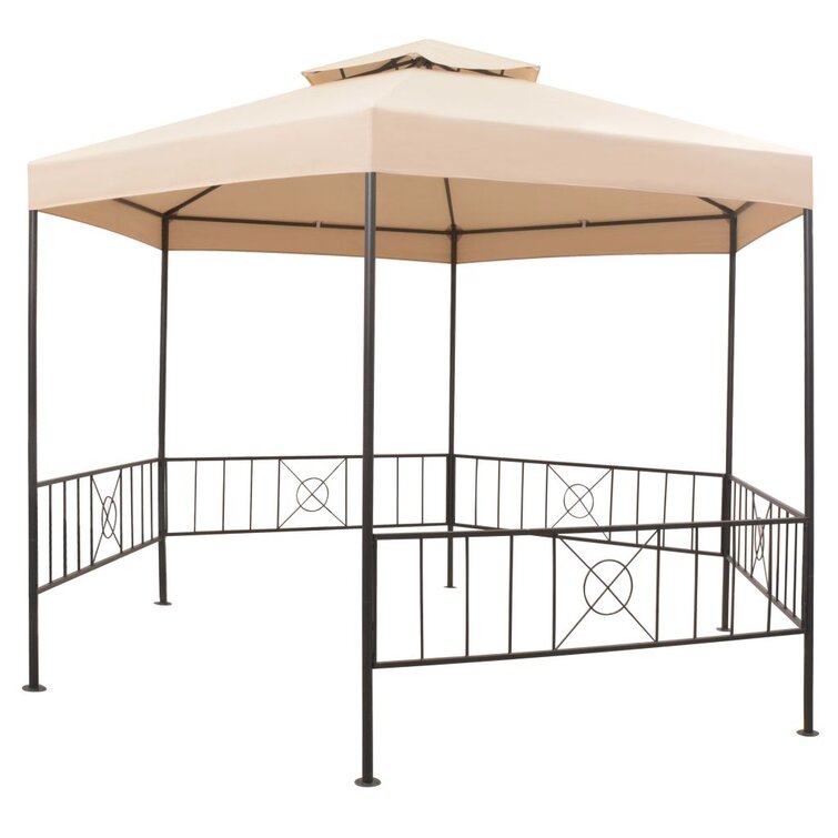 Treyvon 3m x 2.5m Steel Patio Gazebo