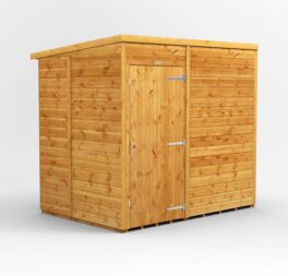 Windowless 5 ft. W X 7 ft. D Solid Wood Garden Shed
