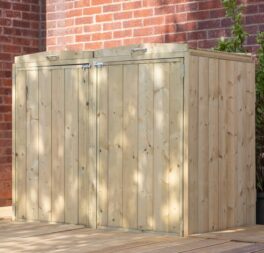 Aahana Wooden Double Bin Store