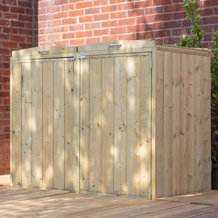 Aahana Wooden Double Bin Store