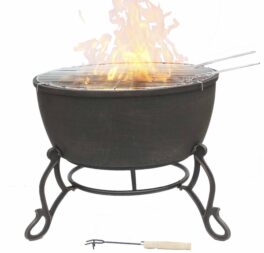 Cast Iron Wood/Charcoal Fire Pit