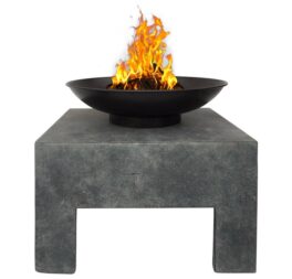 Clay Charcoal and Wood Burning Fire Pit