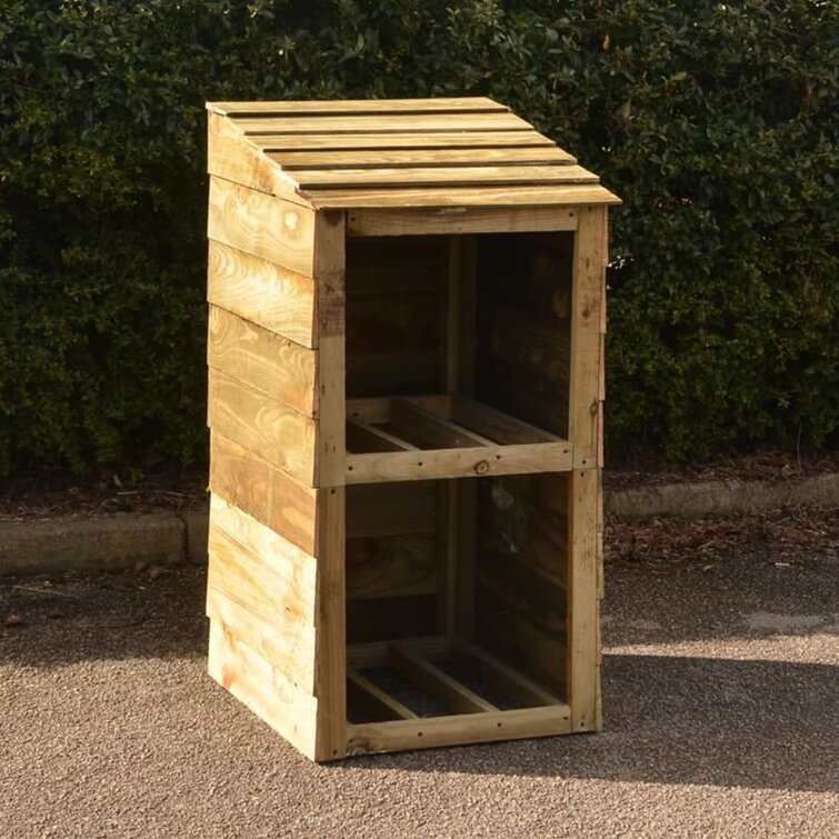 Gise Wooden Double Bin Store