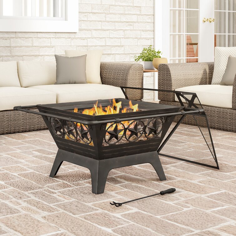 Janssen Steel Wood Burning Fire Pit