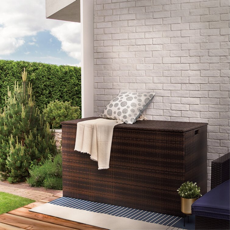 Ollis 154 L Wicker/Rattan Storage Box