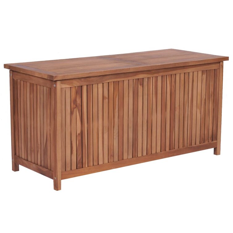 Outdoor 218.8 L Solid Teak Storage Box