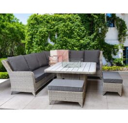 Wrenly Rattan 8 - Person Seating Group with Cushions