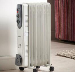 1500 Watt Electric Radiant Radiator Heater with Adjustable Thermostat