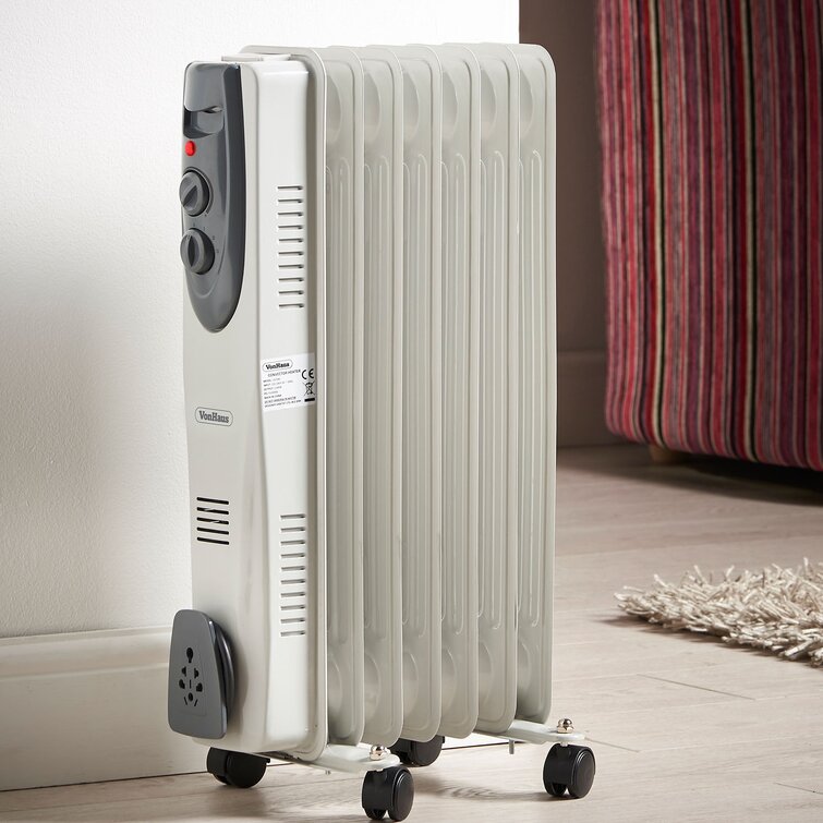 1500 Watt Electric Radiant Radiator Heater with Adjustable Thermostat