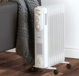 2000 Watt Electric Radiant Radiator Heater with Adjustable Thermostat