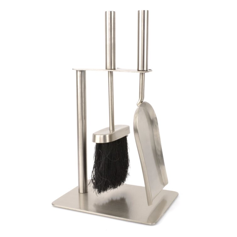 Duo 3 Piece Steel Fireplace Tool Set