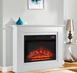 Merryman 100Cm W Surface Wall Mounted Electric Fireplace