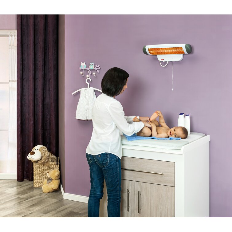 Tony 400 Watt Wall Mounted Electric Radiant Heater with Digital Thermostat